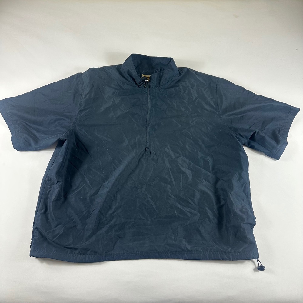 North End Men's Dark Navy Short Sleeve Pullover Anorak Jacket Size‎ XXL